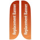 8' double sided feather replacement banner