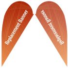Small Single Sided Replacement Teardrop Banner