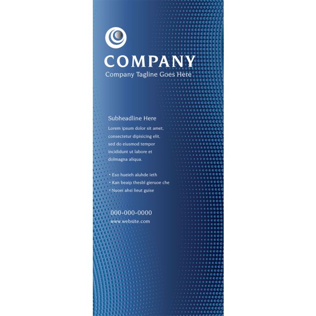 Banner Design - Blue Dots