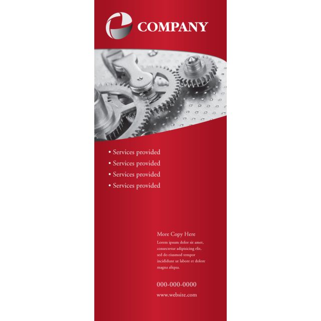 Banner Design - Services Red