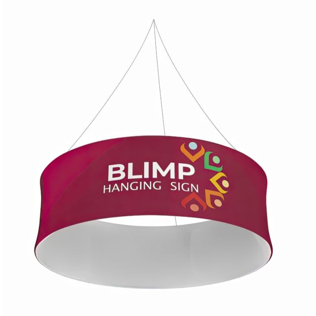 Blimp 10' Circle Hanging Fabric Display Replacement Graphic