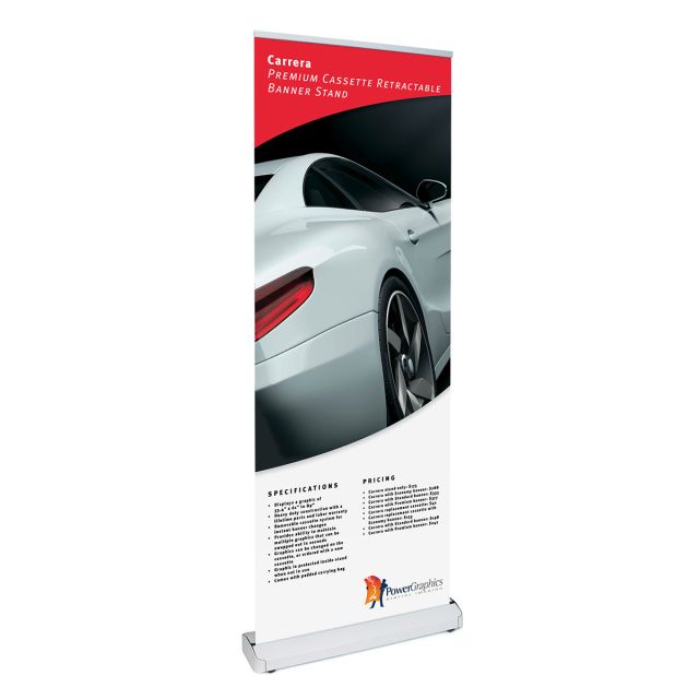 Carrera premium cassette retractable banner stand