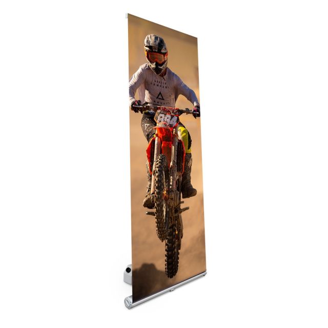 Economy Outdoor Manual Rollup Banner Stand