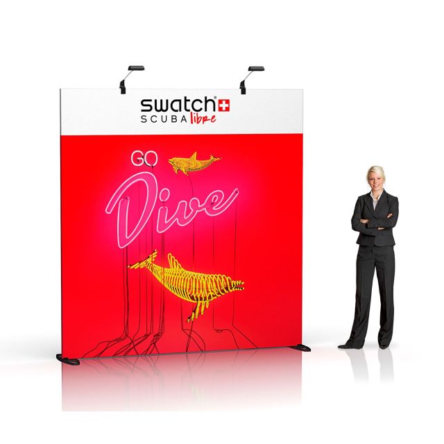 Expand GrandFabric 8x8 Straight Wall Fabric Trade Show Display