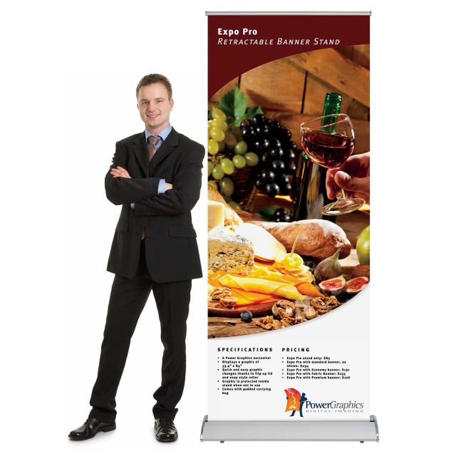 Expo Pro retractable banner stand