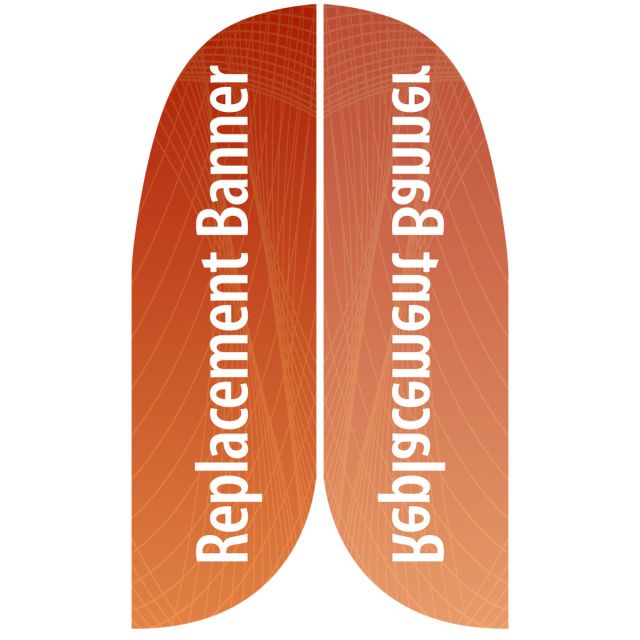 6' Single Sided Replacement Feather Banner