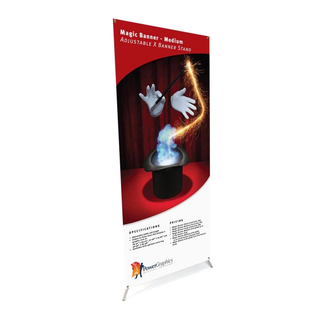 Magic Banner Small Adjustable X Banner Stand