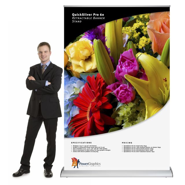 QuickSilver Pro 60 retractable banner stand