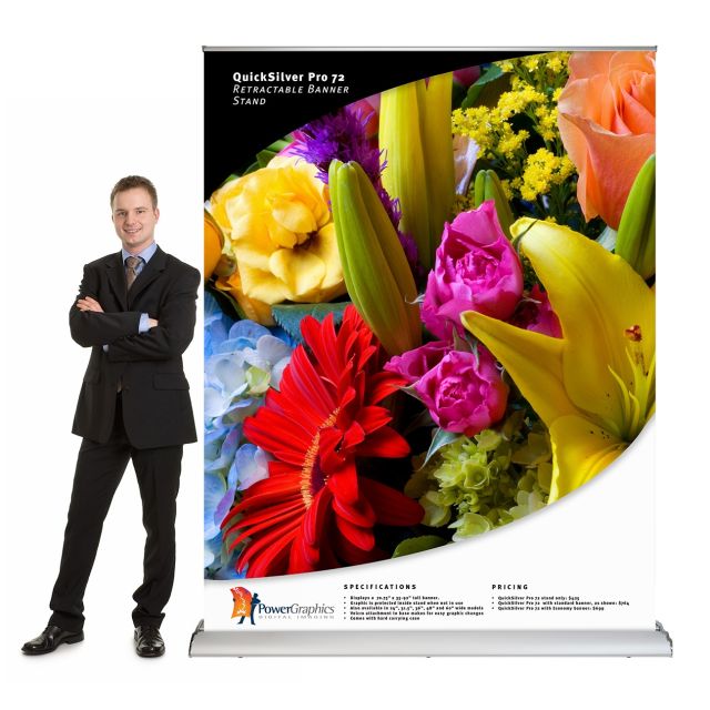 QuickSilver Pro 72 retractable banner stand
