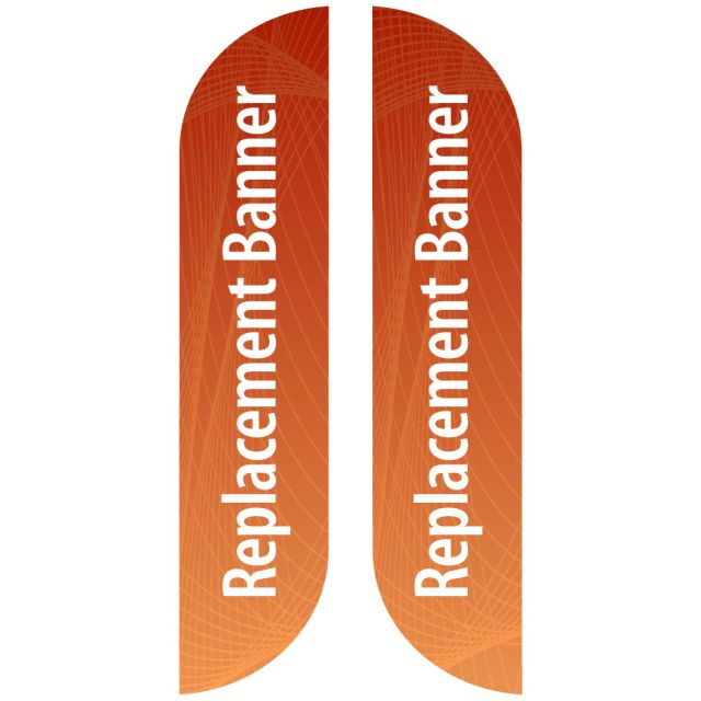 Medium Double Sided Replacement Feather Banner