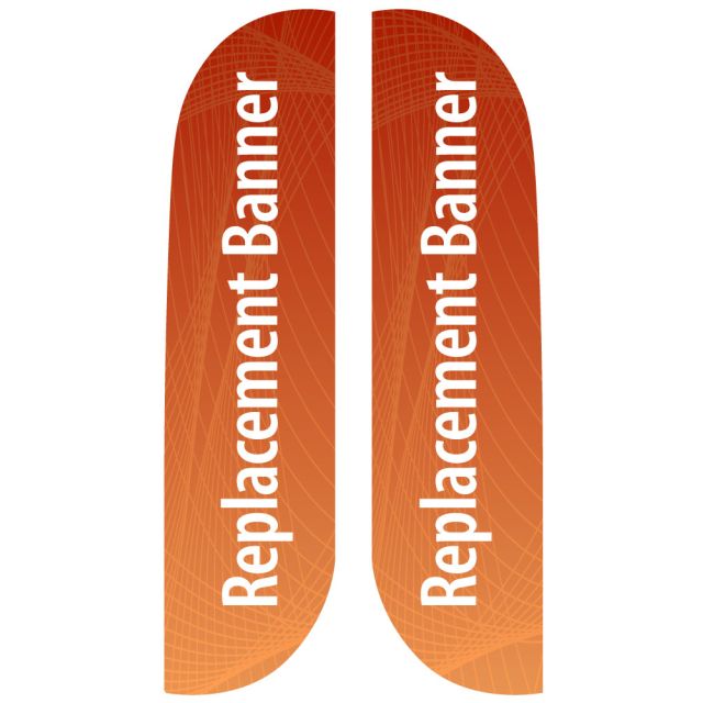 Small Double Sided Replacement Feather Banner