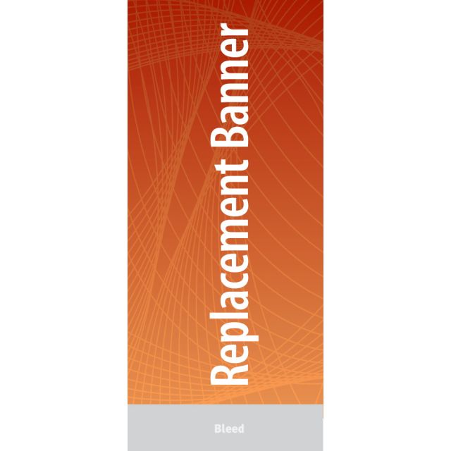 33.4 x 70.875 Banner for Outdoor Retractable Stands