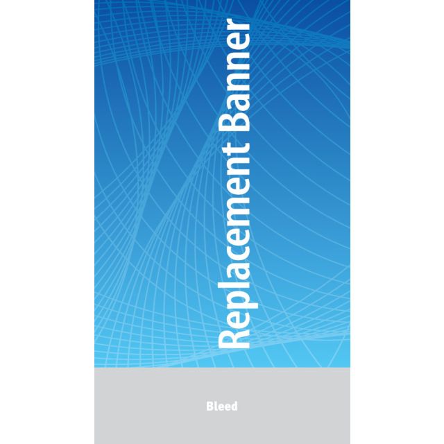 33.4 x 48 Banner for Space Retractable Stands