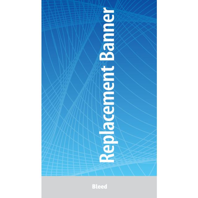 31.5 x 48 Banner for QuickSilver Retractable Stands