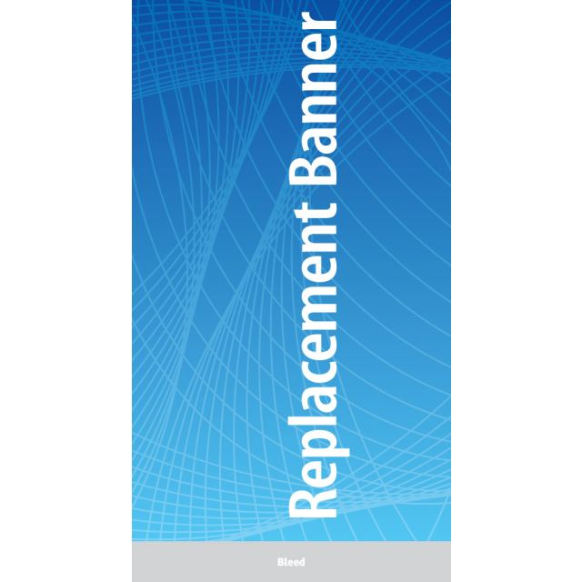 47.25 x 80 Banner for QuickSilver Retractable Stands