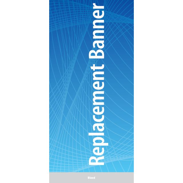 47.25 x 96 Banner for QuickSilver Retractable Stands