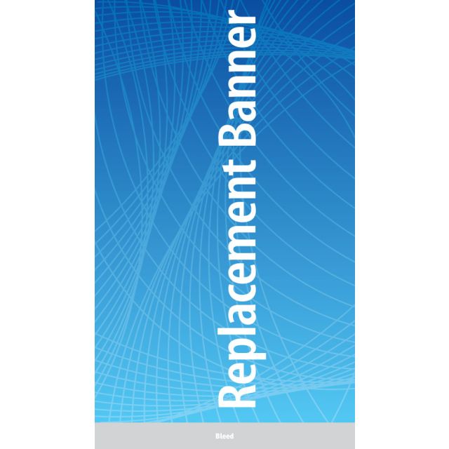 59.1 x 96 Banner for QuickSilver Retractable Stands