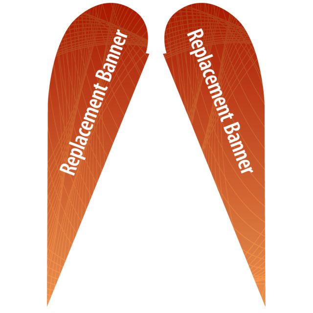 Large Double Sided Replacement Teardrop Banner