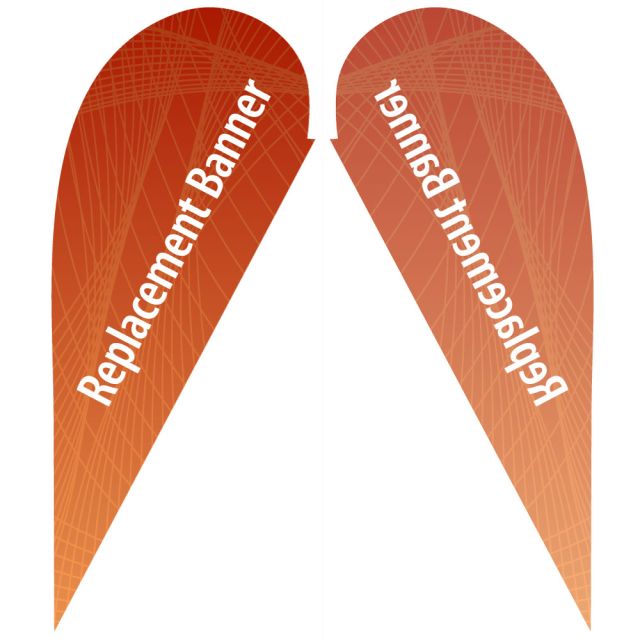 7 Foot Single Sided Replacement Teardrop Banner