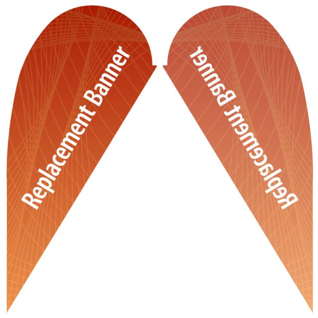 Small Single Sided Replacement Teardrop Banner