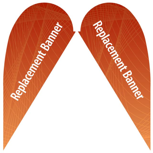 5' Double Sided Teardrop replacement banner