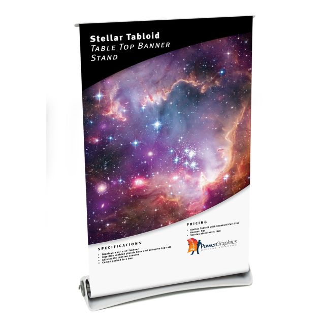 Stellar Tabloid Table Top Banner Stand