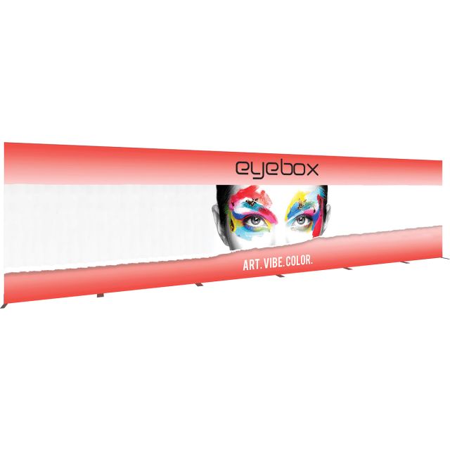 Vector Frame Backlit Banner 30x8 Illuminated Tension Fabric Display