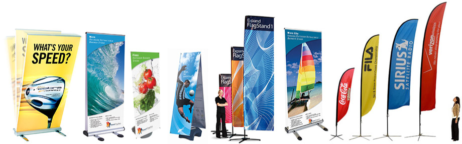 Heavy Duty Tripod Banner Stand, Adjustable Poster Stand Retractable Height